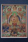 Small Mongolian Thangka depicting a Gelugpa Master, 19th century