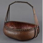 Exceptional Bamboo Basket by Hirahara Chikuzui
