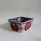 Rare Ko Imari Ryu-mon Deep Square Dish c.1730