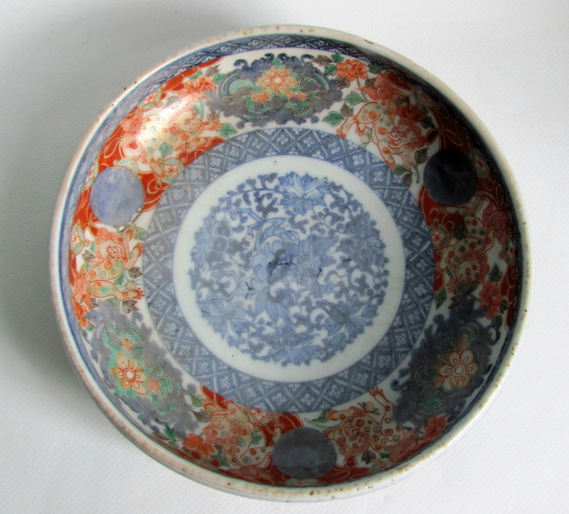 Japanese Imari Gong Shaped Dish 19C