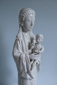 Fine Blanc de Chine Virgin Mary and Christ Child c.1700