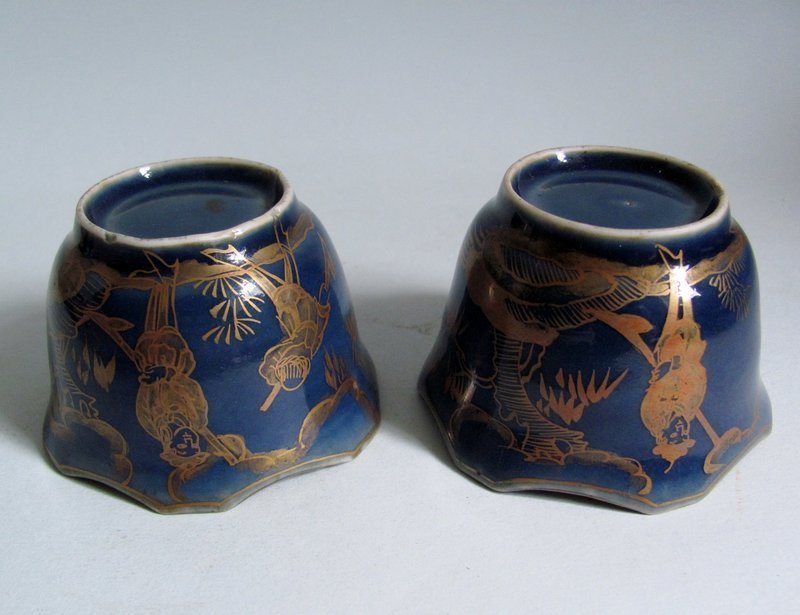 Pair of Rare Ko Imari Namban Hollander Cups Edo c.1780