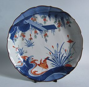 Fine Kakiemon “Tale of Ise” Dish c.1680