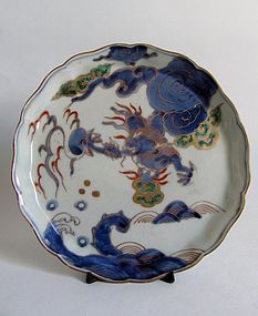 Fine Ko Imari Ryu-mon Tray Dish Mid Edo c.1750