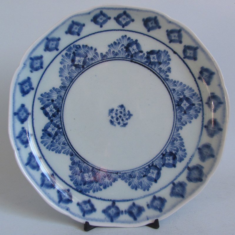 Arita Shippo pattern Dish Genroku c.1700