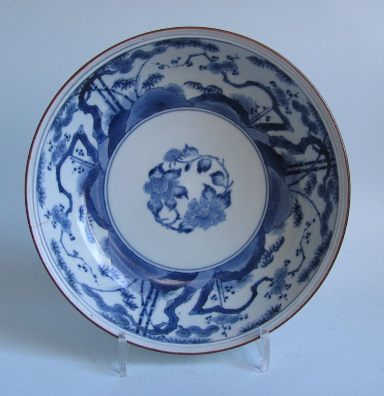 Ai Kakiemon Shochikubai Large Dish c.1700