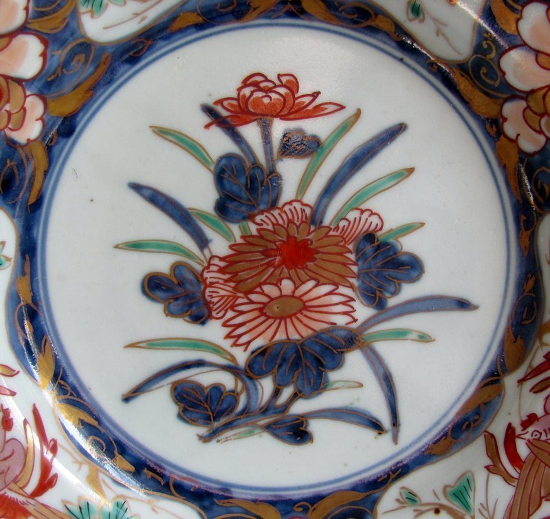 Imari Hoo birds and Kiri flower Plate c.1730 No 2