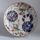 Large Ko Imari Shochikubai Roundels Dish c.1730