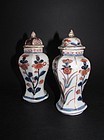 Pair of Rare Imari Miniature Vases c.1700