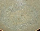 Large Early Korean incised Celadon Bowl Koryo Goryeo