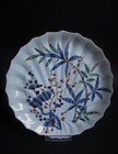 Ko Imari Kakiemon Prunus and Bamboo Hemp Palm Dish c.1760 No 1