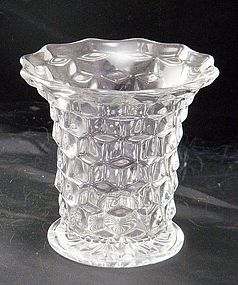 Fostoria American Cubist Flared Vase ~Sparkles