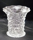 Fostoria American Cubist Flared Vase ~Sparkles