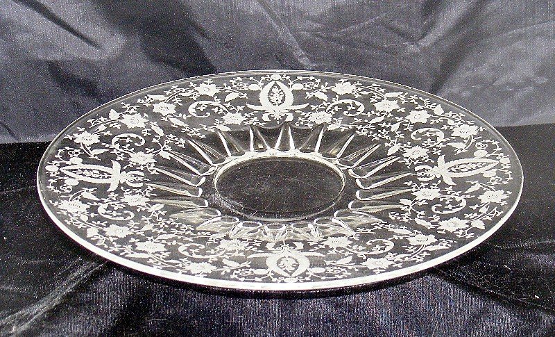 New Martinsville Radiant Prelude Serving Plate Tray