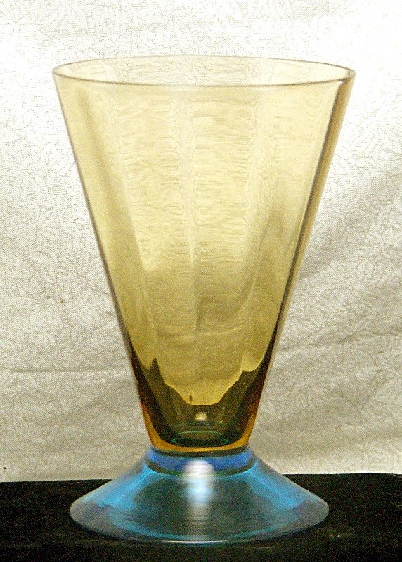 Morgantown Genova Two Tone Belton Tumbler ~Rare