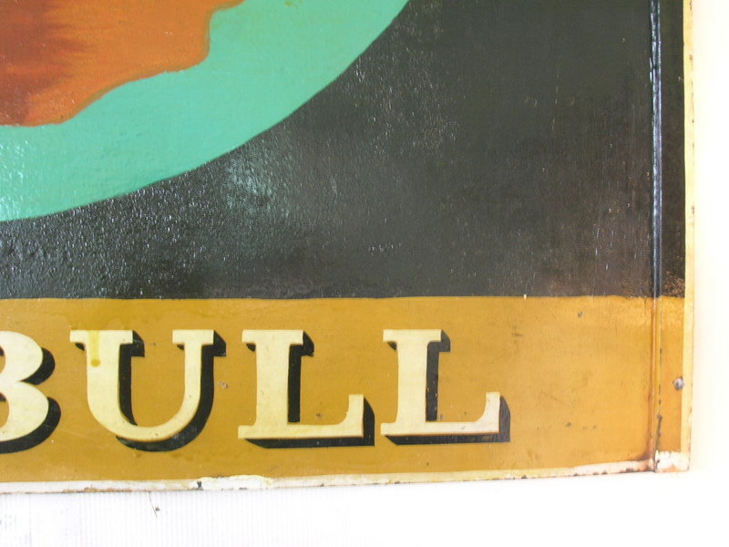 Antique English Bull Pub Sign Restaurant Trade Sign