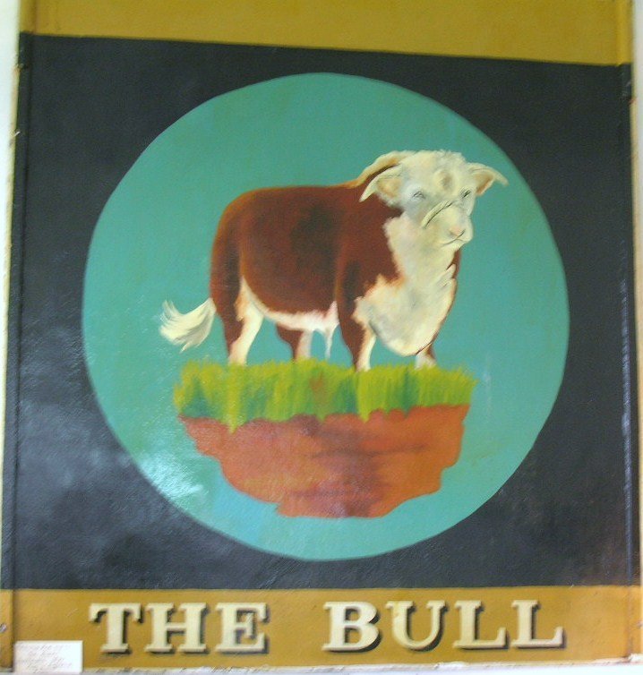 Antique English Bull Pub Sign Restaurant Trade Sign