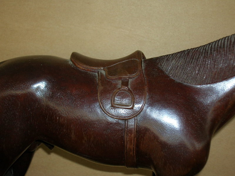 1940's Hand Carved Wood Cottesmore Horse Statue