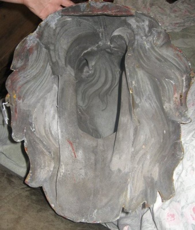 19TH Century Zinc Horse Head Trade Sign Livery
