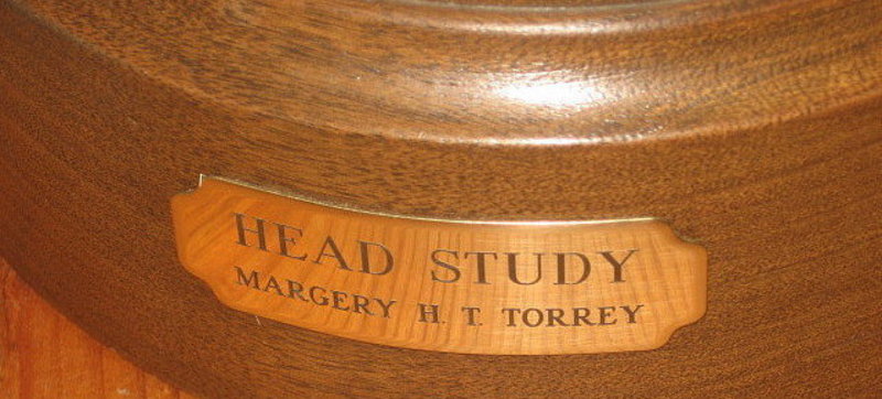 Huge Bronze Head Study Of a Corgi  MARGERY TORREY