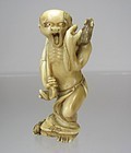 19th C. Japanese Netsuke, Rat Catcher