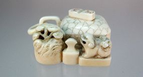 19th Century Japanese Seal Group Netsuke