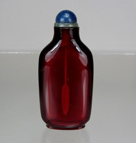 18th C. RARE, NATURAL CHERRY AMBER SNUFF BOTTLE