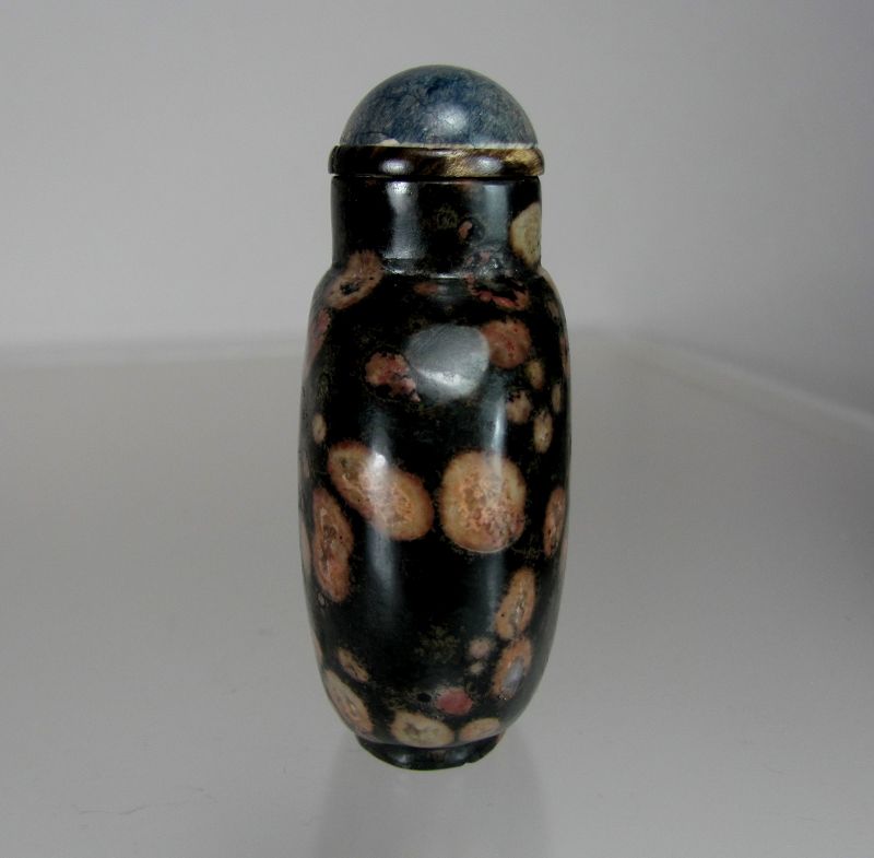 Antique Chinese Amygdaloidal Basalt Snuff Bottle