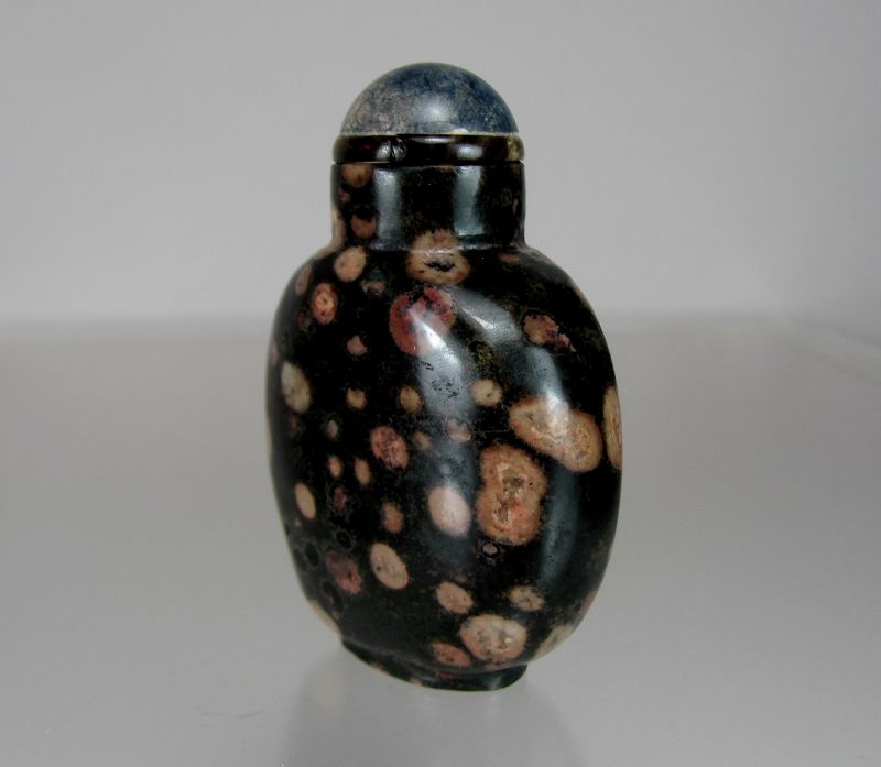 Antique Chinese Amygdaloidal Basalt Snuff Bottle