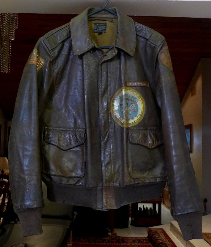 Wwii Original Exc Preserved Us Army Air Corps Named Flight Jacket Item