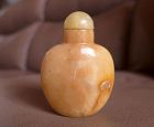 18th C. Chinese, NEPHRITE Chicken Bone or Calcified Jade SNUFF BOTTLE