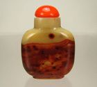 19th Century, Chinese JASPER Glass Snuff Bottle