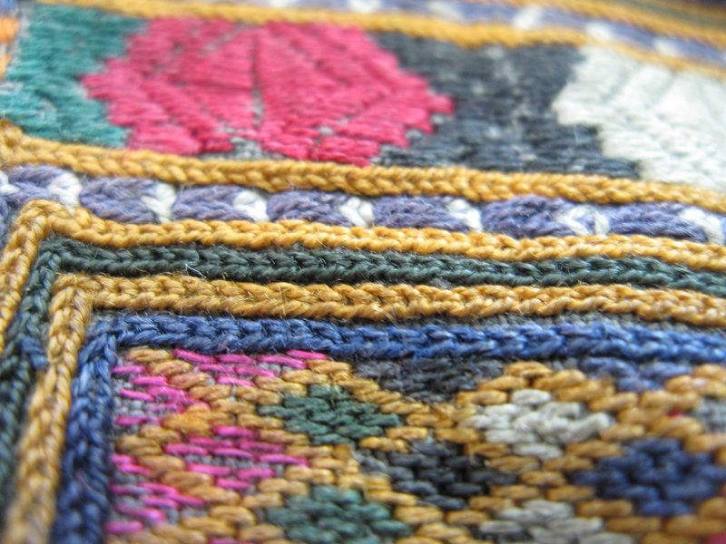 An embroidered make-up bag from Ghazni, Afghanistan