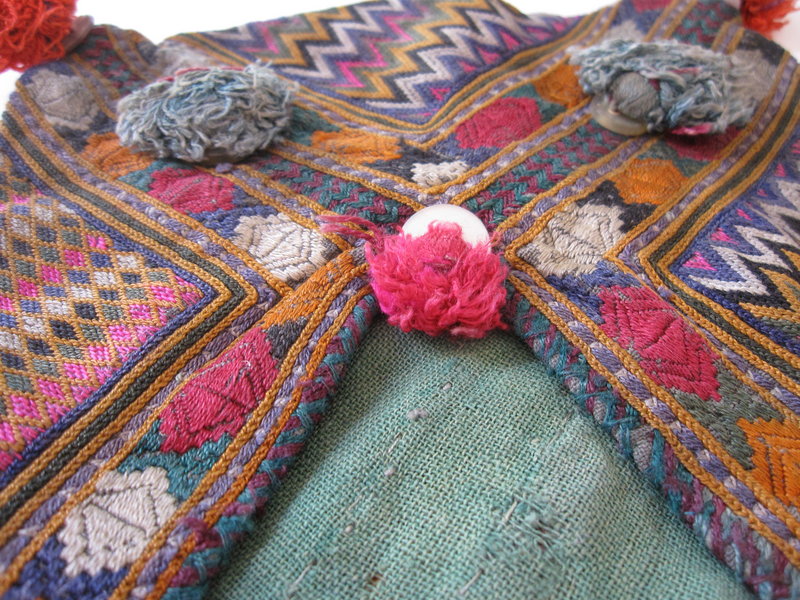 An embroidered make-up bag from Ghazni, Afghanistan