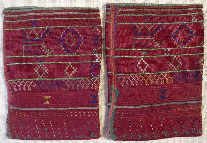 A pair of embroidered woman's leggings from Afghanistan