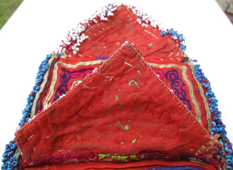 A vintage Pashtun beaded purse from Afghanistan