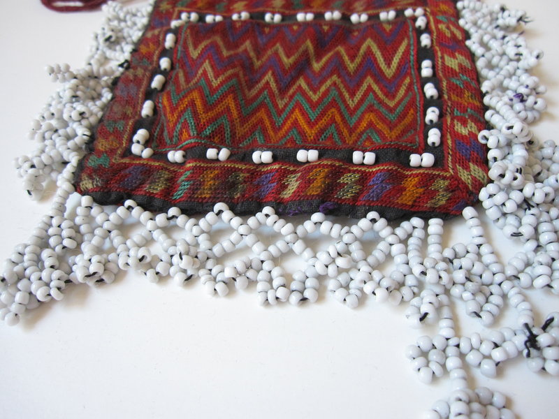 An embroidered tobacco pouch from Indus Kohistan