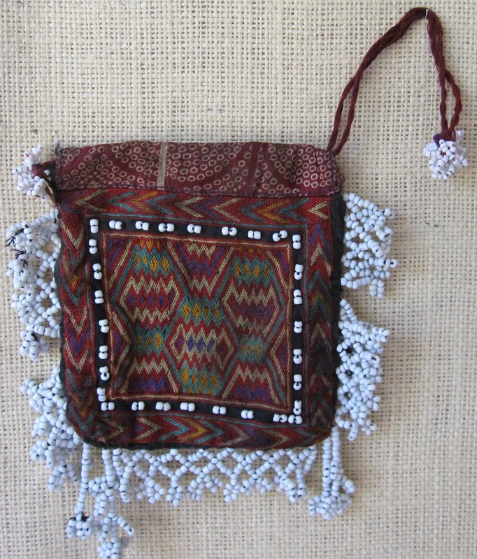 An embroidered tobacco pouch from Indus Kohistan