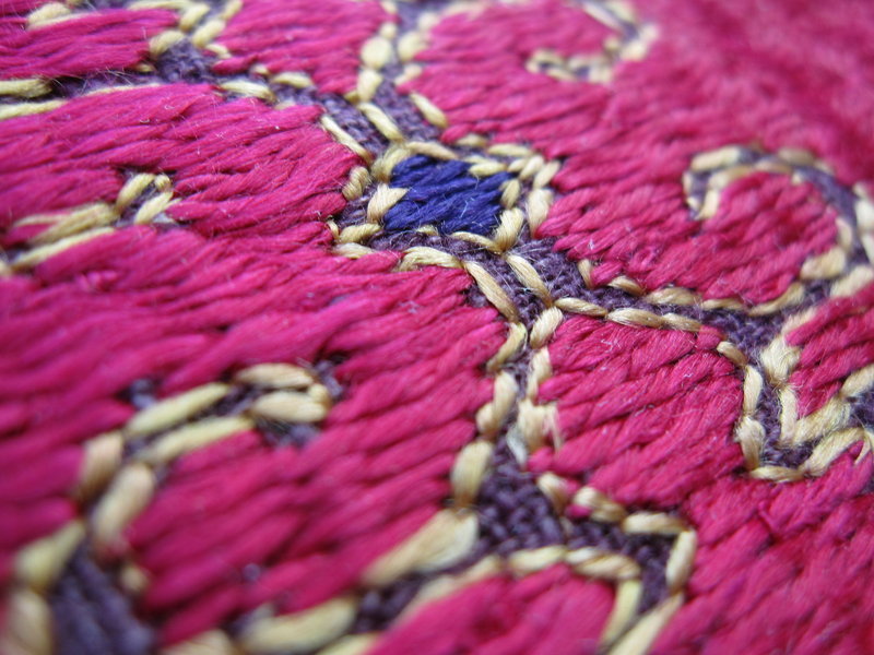A cushion cover (thakia) from Swat Valley, Pakistan