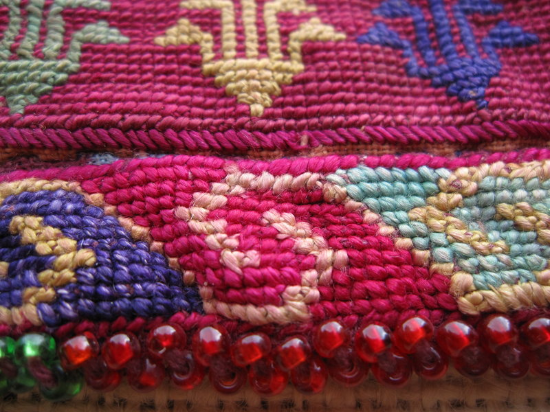 A child's embroidered dress yoke from Afghanistan