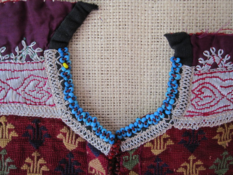 A child's embroidered dress yoke from Afghanistan