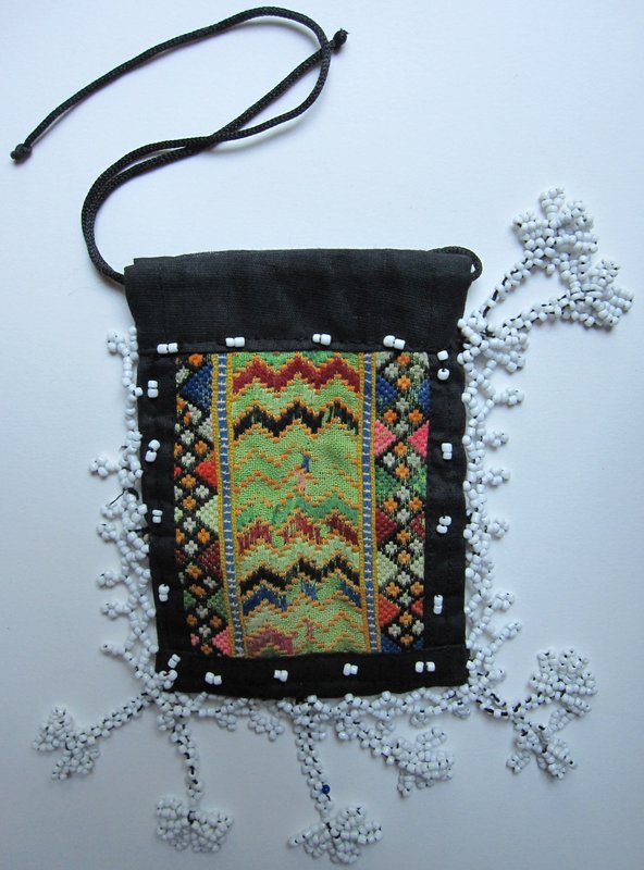 A tobacco pouch from Palas Valley, Pakistan