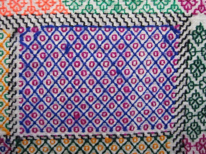 A hand-embroidered prayer cloth from Afghanistan