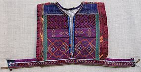 A child's embroidered waistcoat - Pashtun Mangal