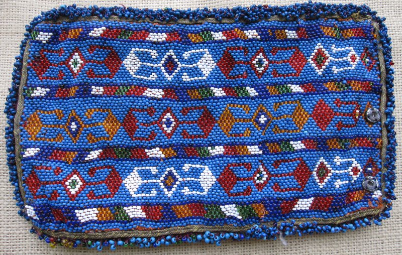 An Uzbek beaded purse from Afghanistan