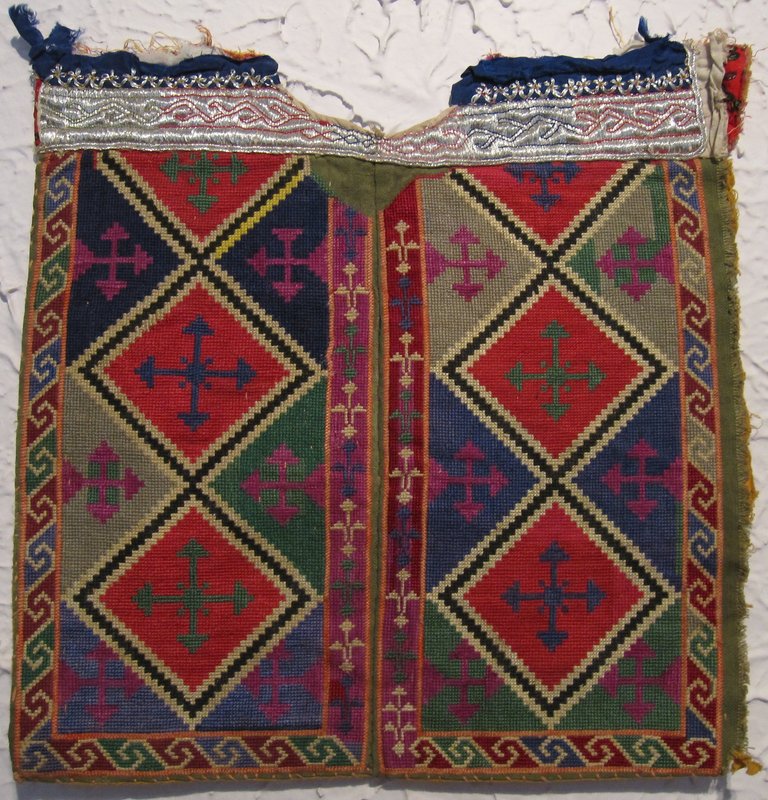 A woman's embroidered shirt front from Afghanistan