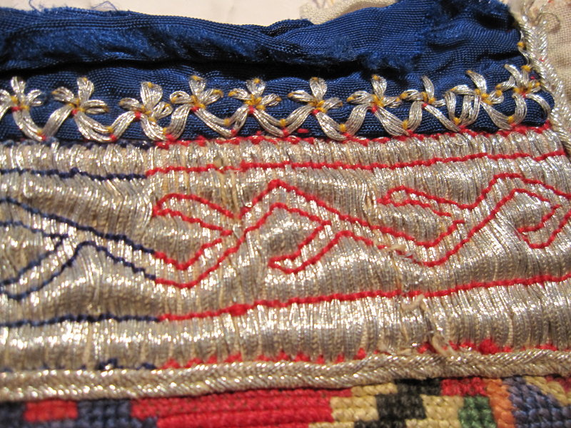 A woman's embroidered shirt front from Afghanistan