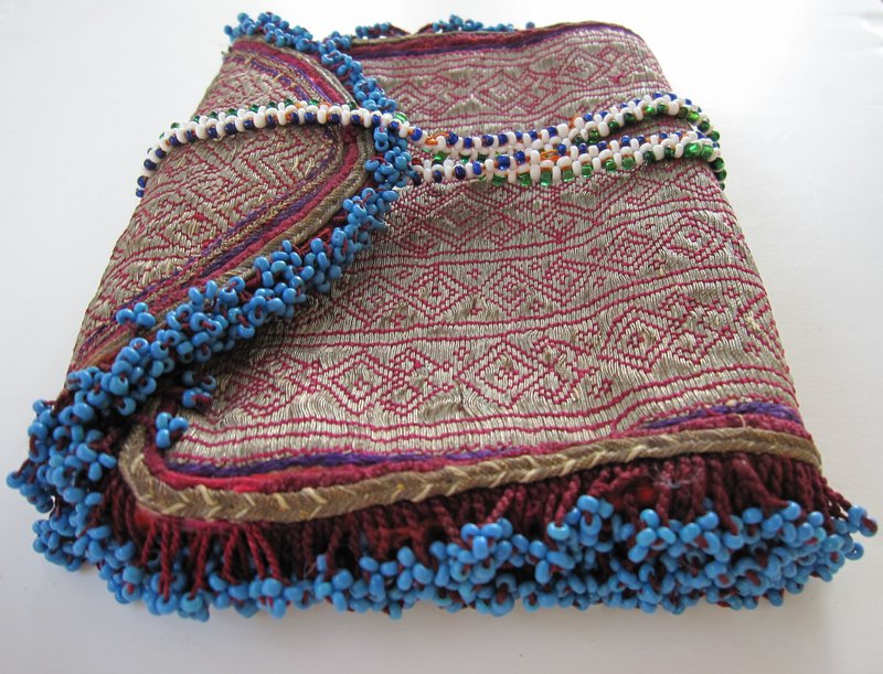 A vintage beaded purse from Ghazni, Afghanistan