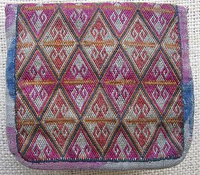 A finely embroidered Hazara purse from Bamiyan province