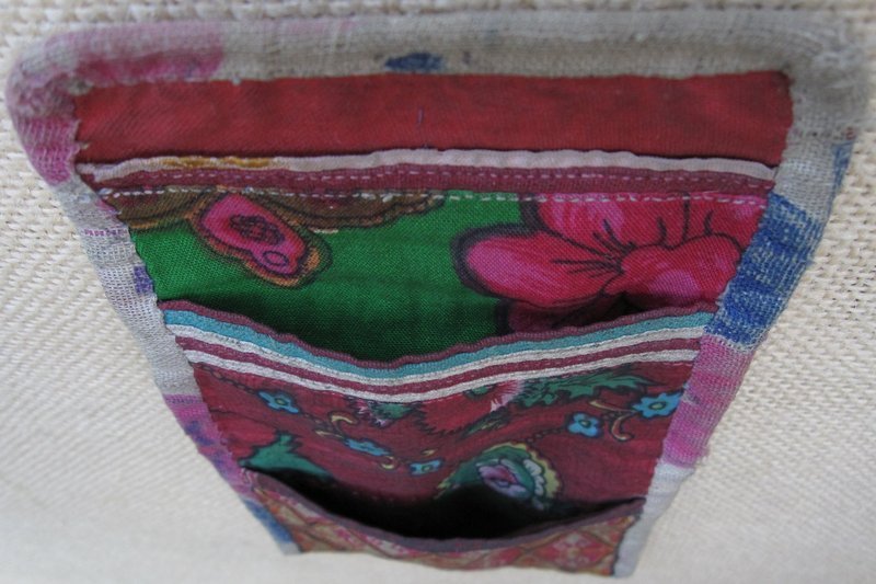A finely embroidered Hazara purse from Bamiyan province